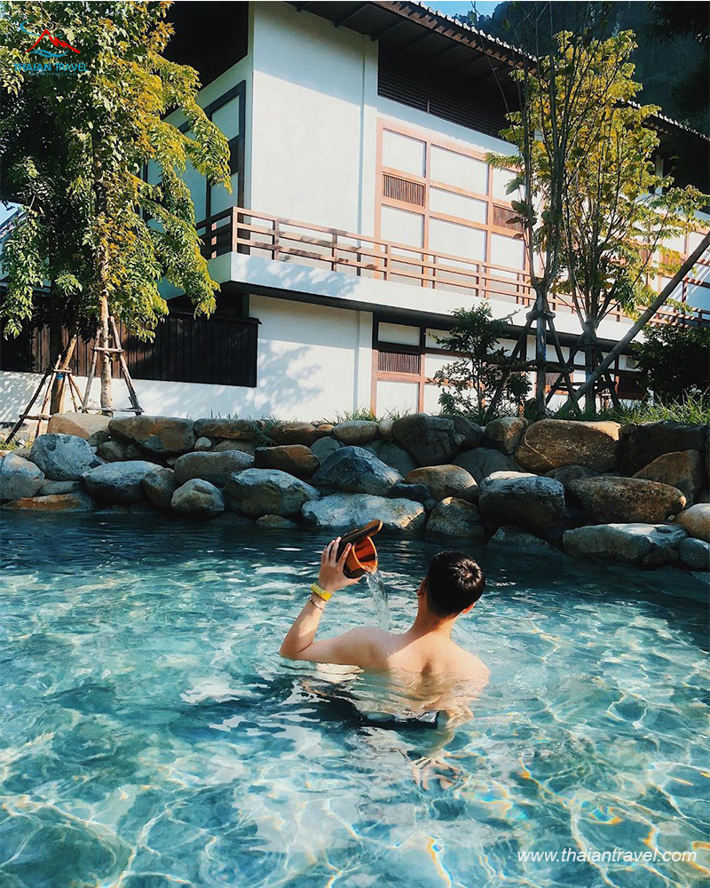 Tắm khoáng Onsen siêu hot - Thái An Travel 