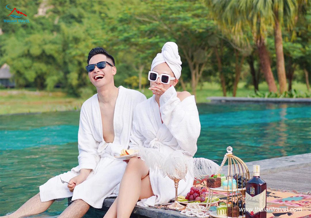 TOP 12 VILLA, RESORT có bể bơi nước nóng, tắm khoáng HOT nhất miền Bắc - Thái An Travel 50