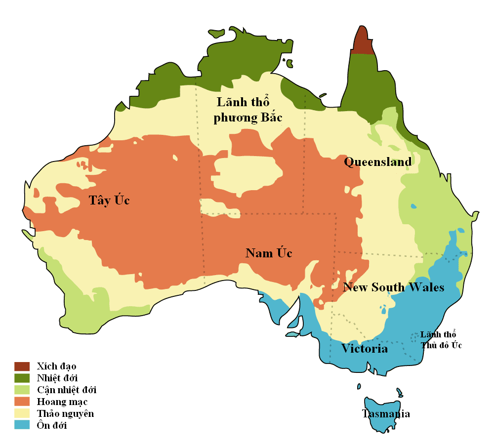 Khí hậu tại Úc theo từng vùng - Thái An Travel - 1