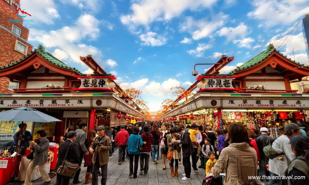 Tour Nhật Bản mùa hoa anh đào 2023 - Thái An Travel - đền Asakussa Kannon