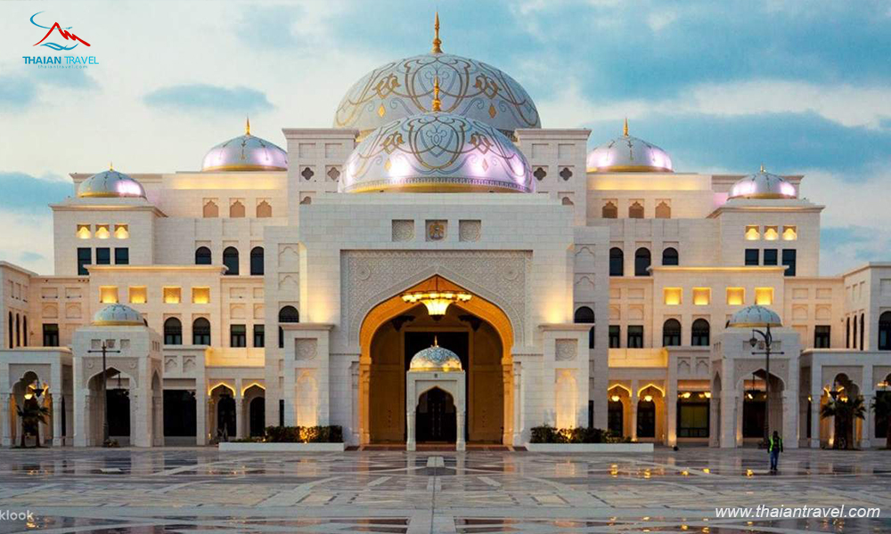 Tour Dubai 6 ngày 5 đêm: dinh tổng thống Qars Al Waltan 2