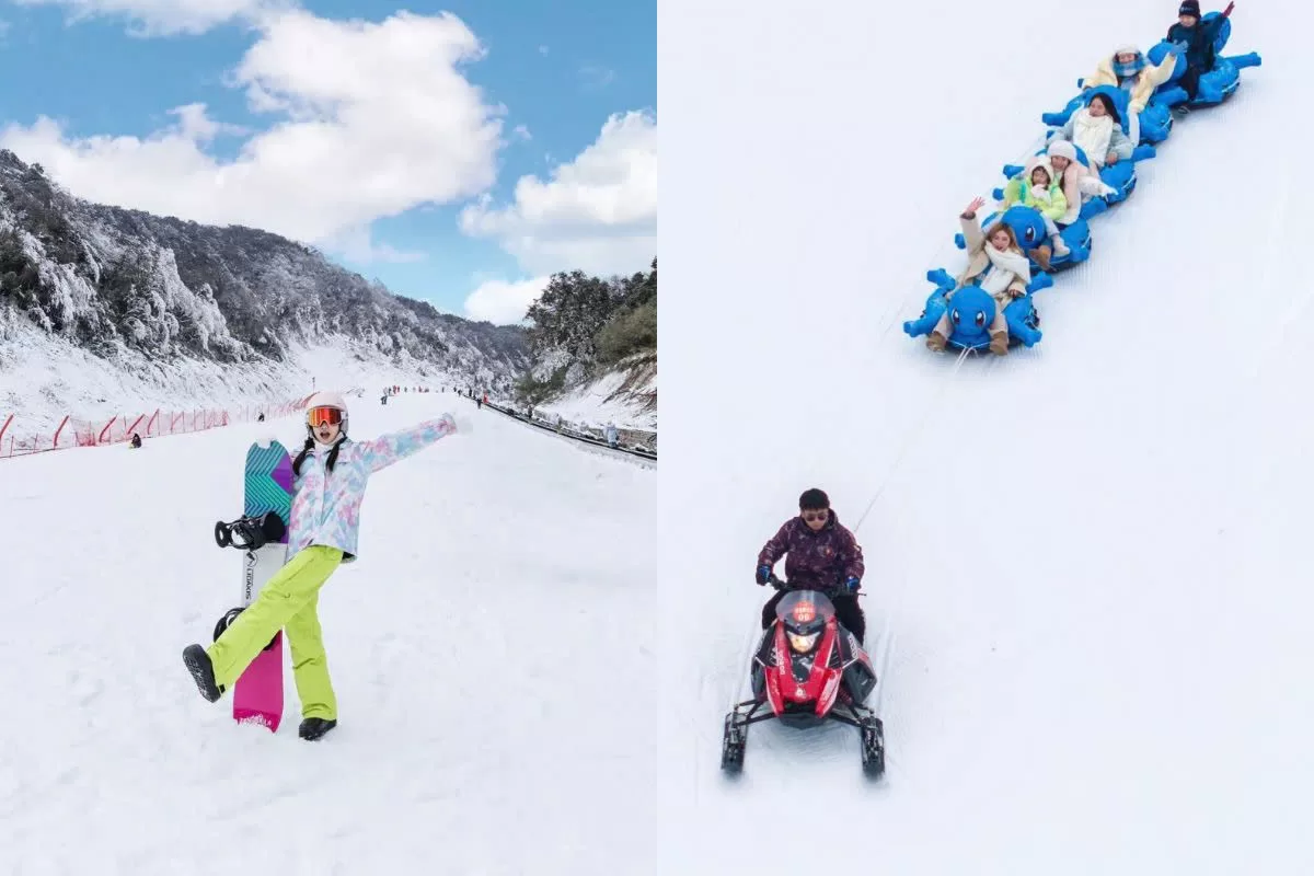 trượt tuyết tại Kim Phật Sơn - Nam Xuyên - Trùng Khánh (1)