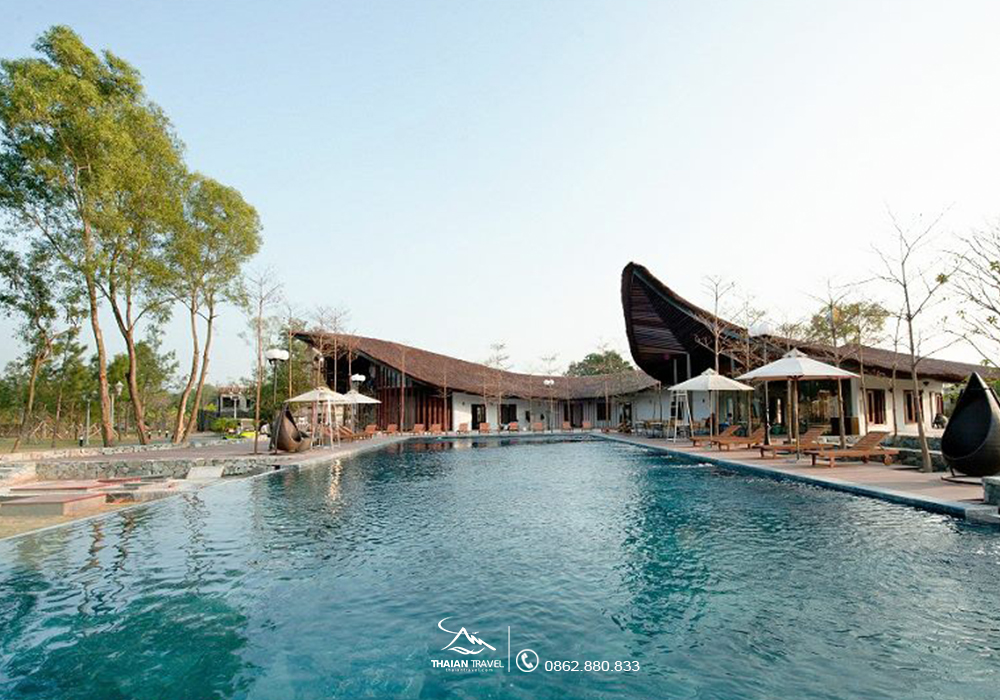 TOP 12 VILLA, RESORT có bể bơi nước nóng, tắm khoáng HOT nhất miền Bắc - Thái An Travel 27