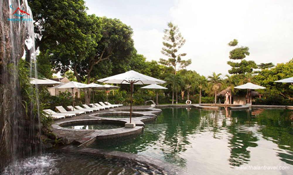 TOP 12 VILLA, RESORT có bể bơi nước nóng, tắm khoáng HOT nhất miền Bắc - Thái An Travel 38