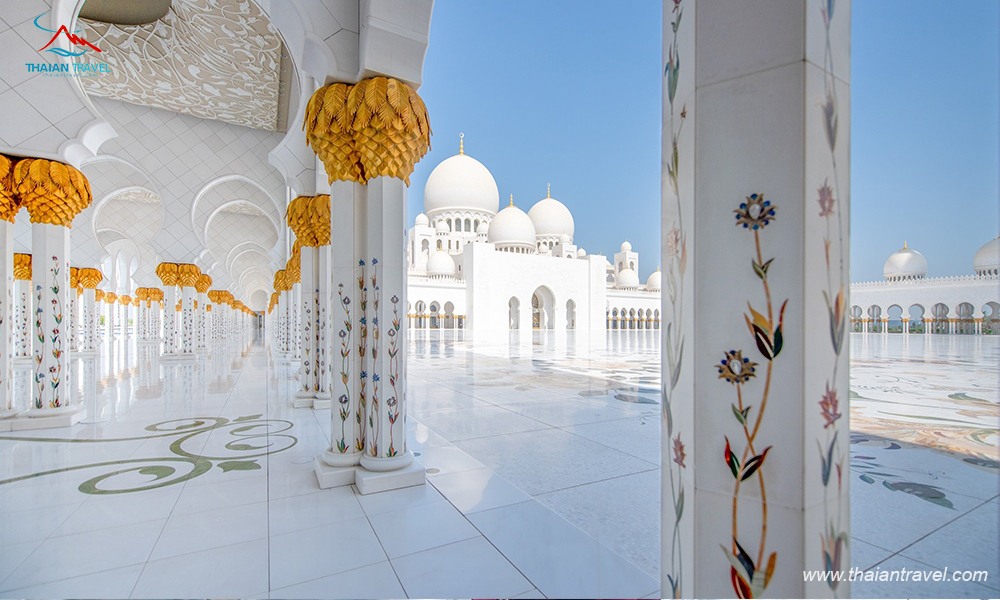 Thánh đường Sheikh Zayed Grand Mosque - Thái An Travel 12