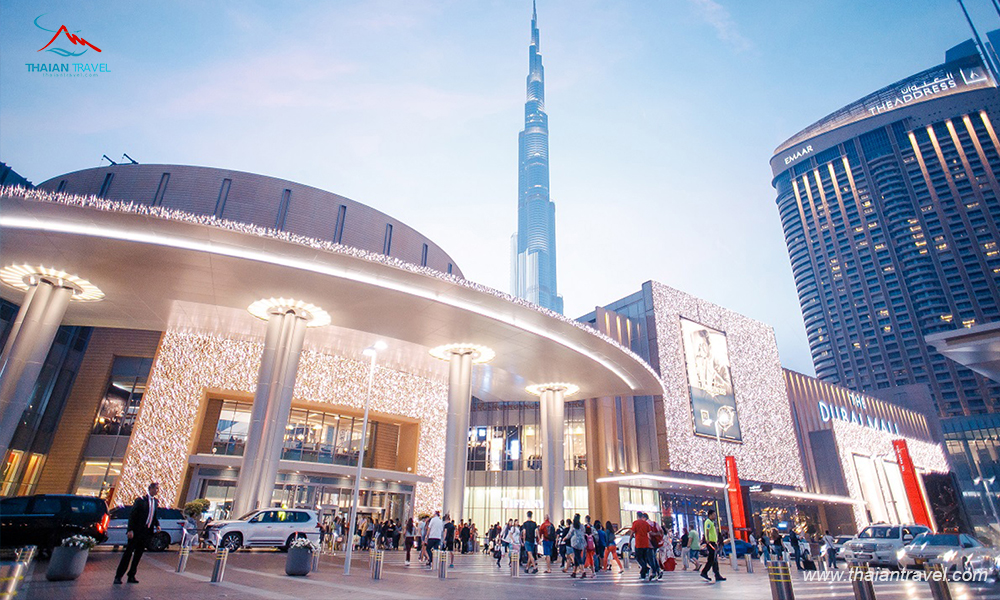 Kinh nghiệm du lịch Dubai : trung tâm thương mại Dubai Mall