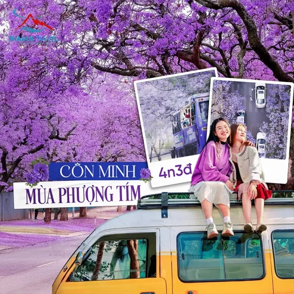 Tour Côn Minh mùa phượng tím: HÀ KHẨU – ĐẠI LÝ – CÔN MINH 4N3Đ