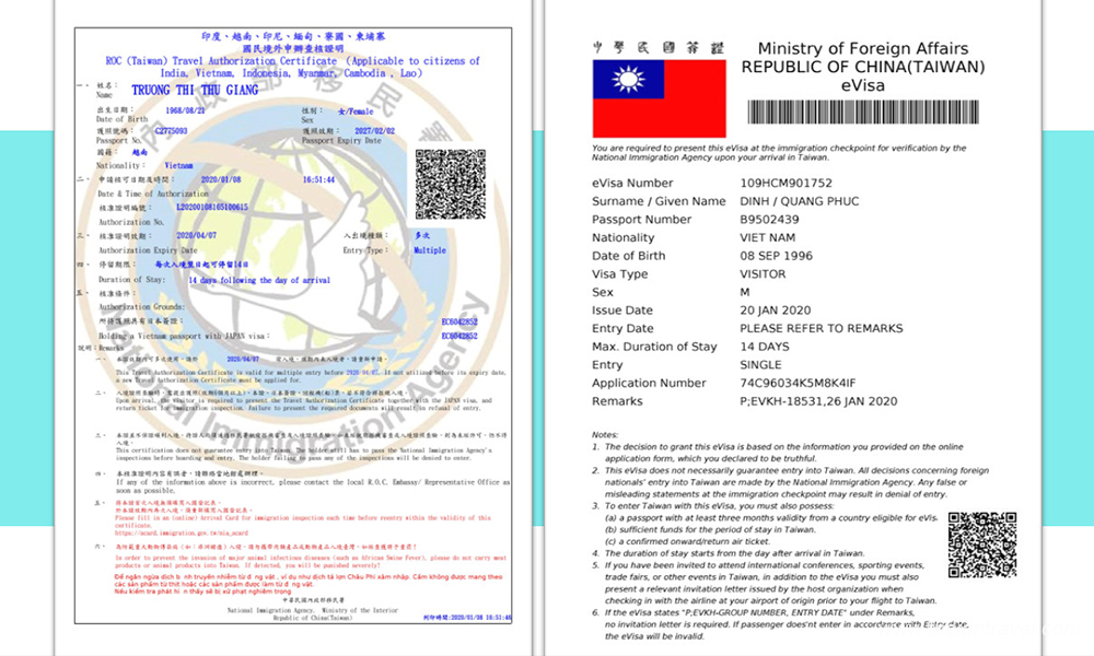 Visa du lịch Đài Loan 2022 - Thái An Travel - 2