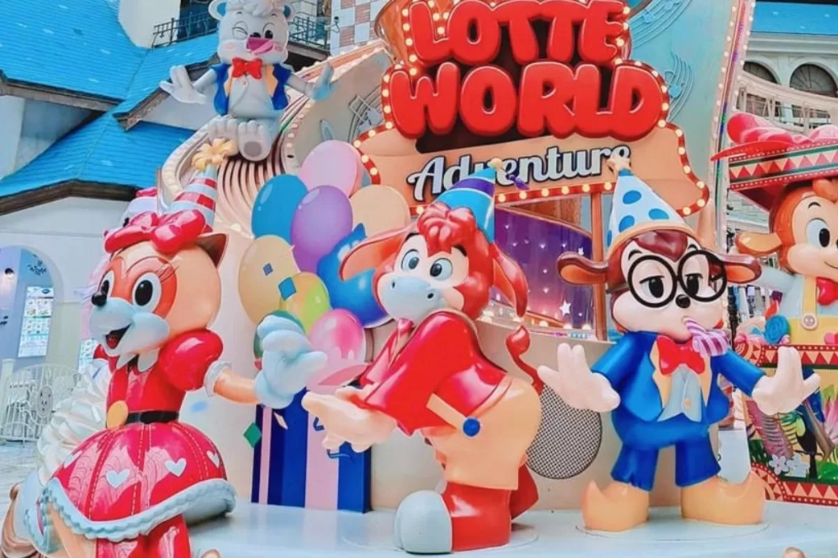 Lotte world Hàn Quốc - du lịch Hàn Quốc - khu trong nhà