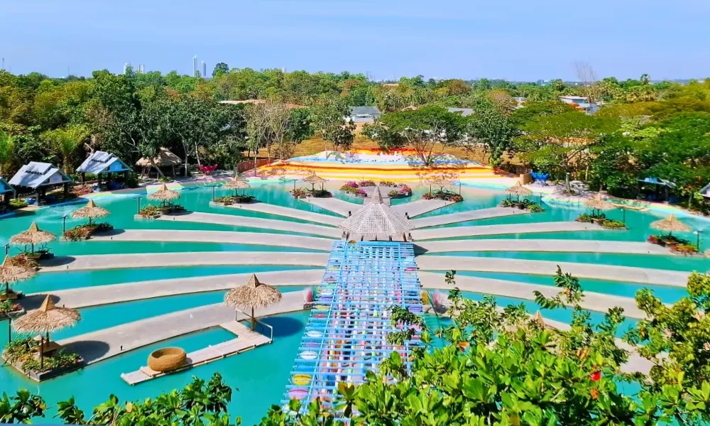 cafe đảo cọ Lala Lake