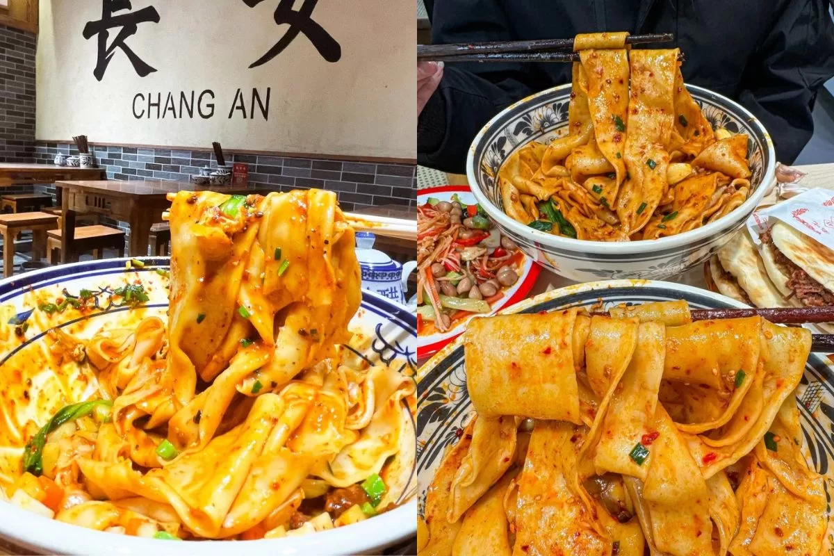 Ẩm thực Tây An - Mì biangbiang