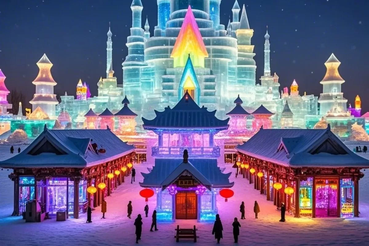 Tour Cáp Nhĩ Tân - Làng Tuyết Hương - thế giới băng tuyết