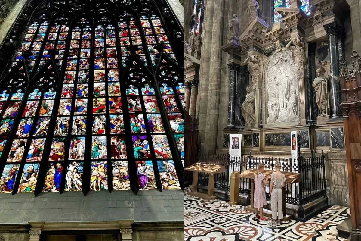 nội thất bên trong bên trong Duomo di Milano - Nhà thờ Milan