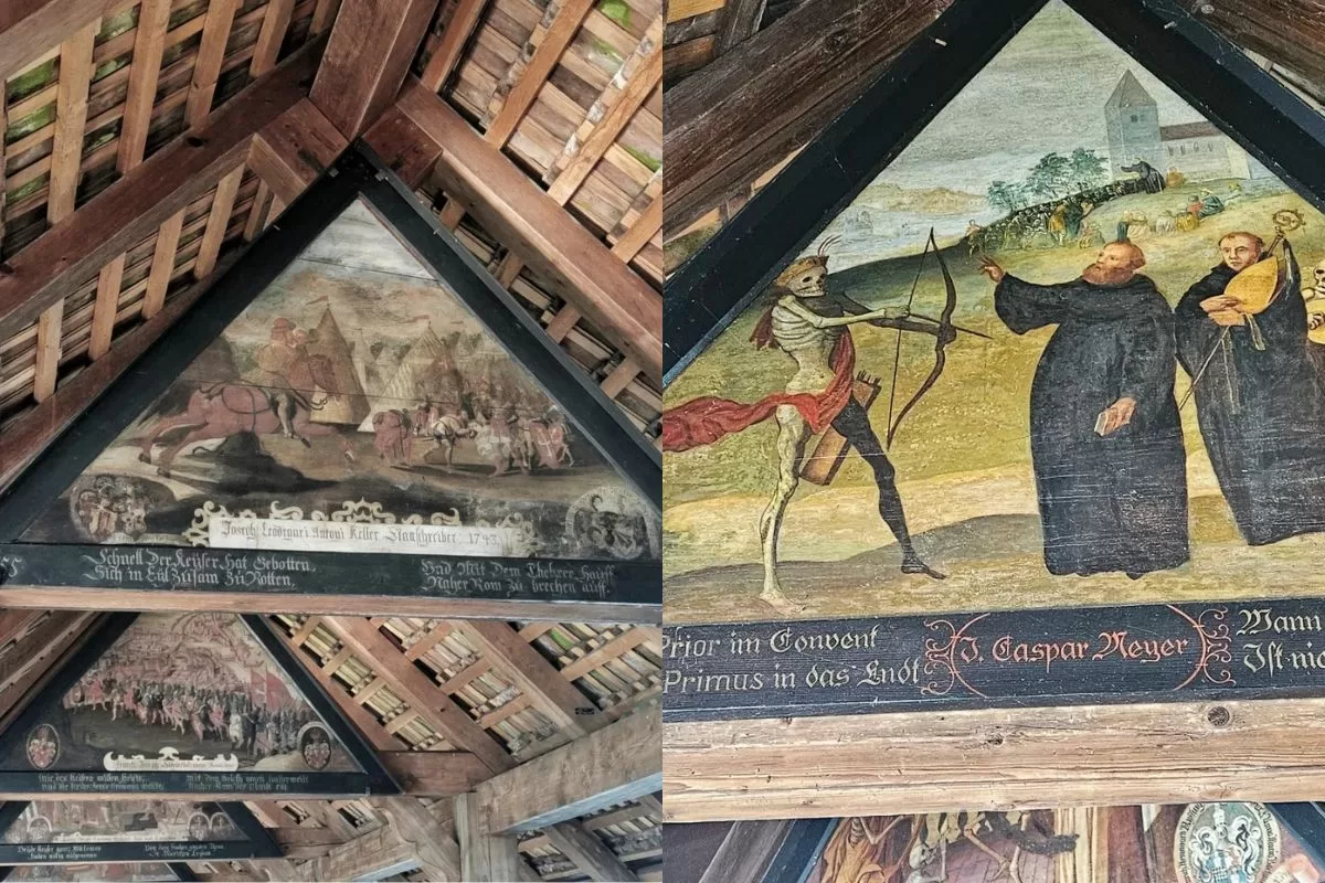 các bức vẽ trên cầu Chapel