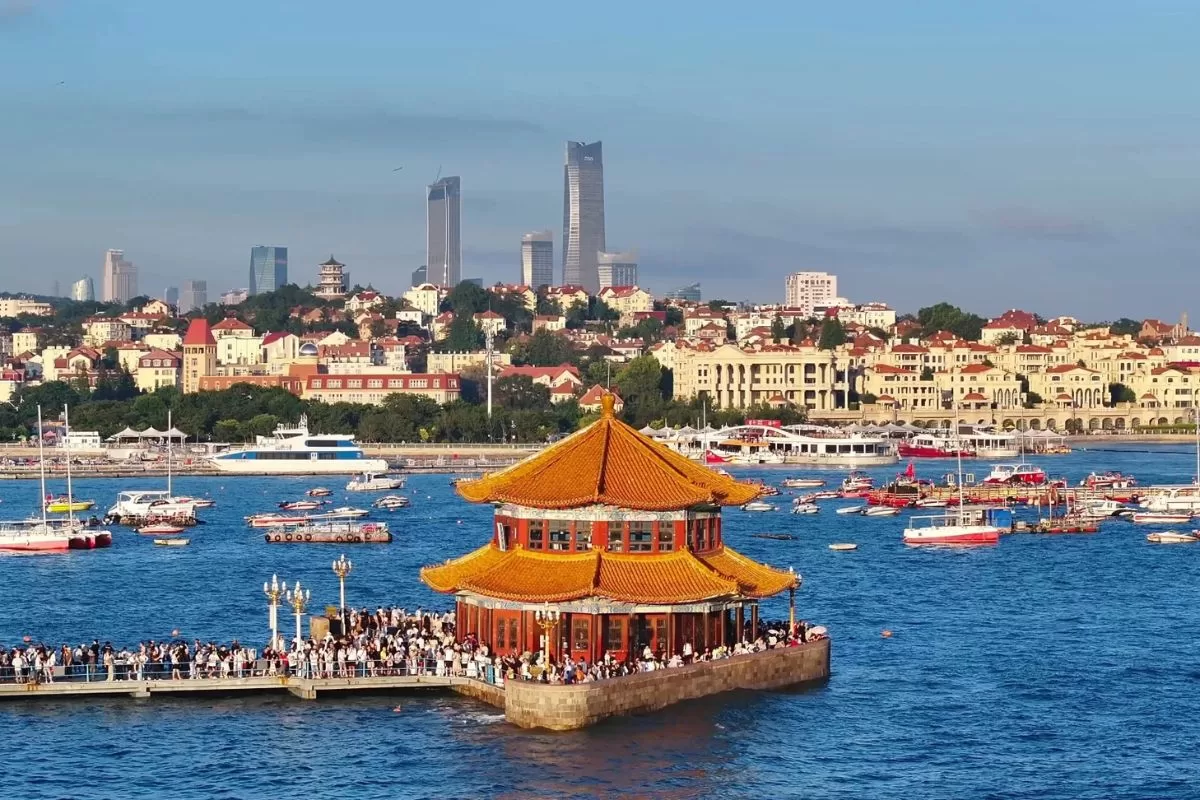 bến tàu Trạm Kiều - Thanh Đảo _ tour Tế Nam Sơn Đông