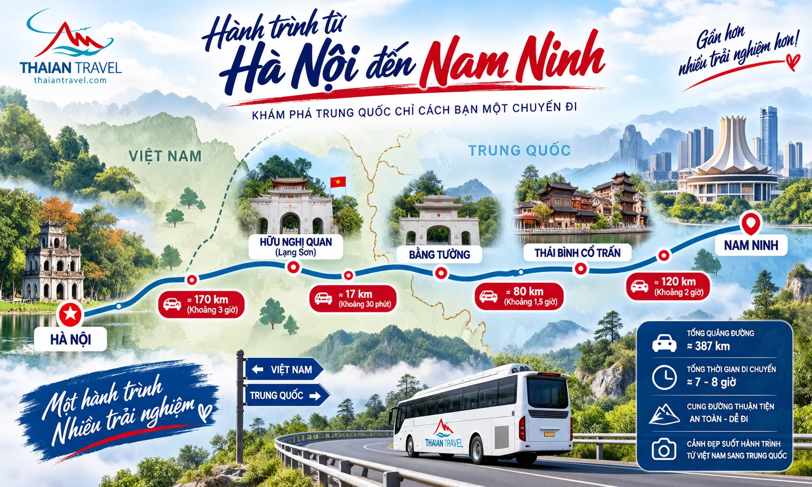 Du lịch Nam ninh 3 ngày 2 đêm - bản đồ hành trình